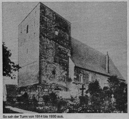 So sah der Turm von 1914 - 1930 aus.